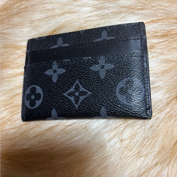 Louis Vuitton monogram eclipse black double card holder for men woman France - Picture 1 of 8